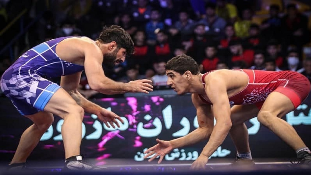 جدال قهرمانان کشتی جهان در ساری
