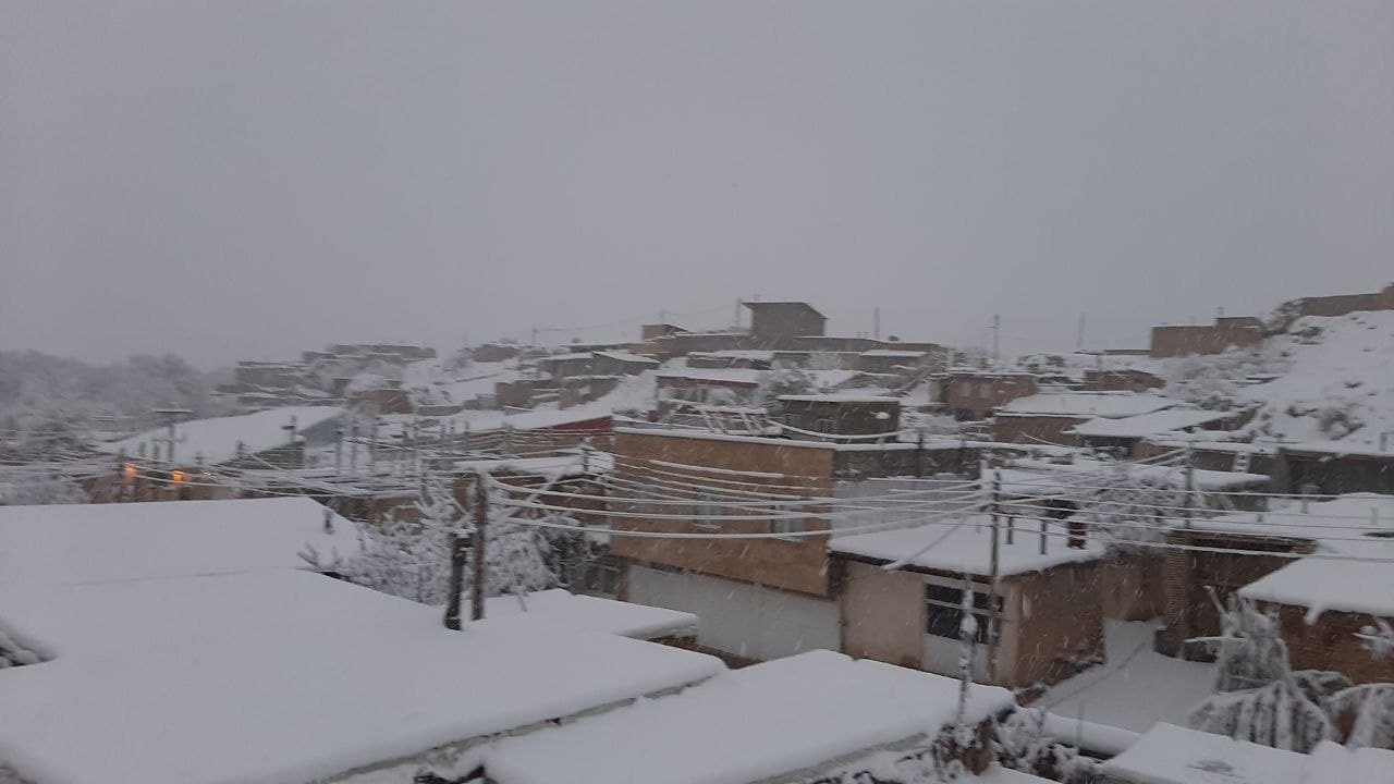 سفیدپوش شدن روستای توآباد + تصاویر