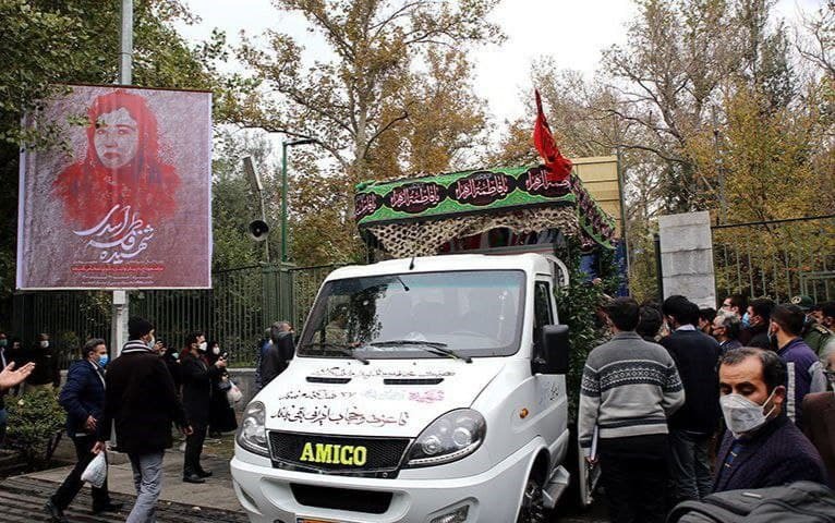 تشییع باشکوه پیکر شهیده فاطمه اسدی