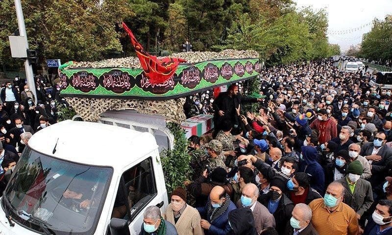 تشییع باشکوه پیکر شهیده فاطمه اسدی