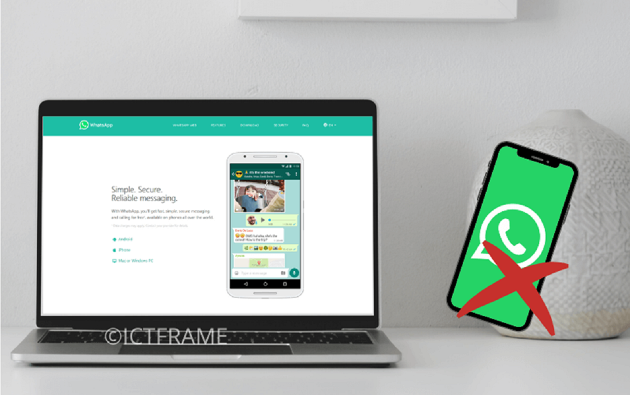 اتصال کامپیوتر به واتساپ