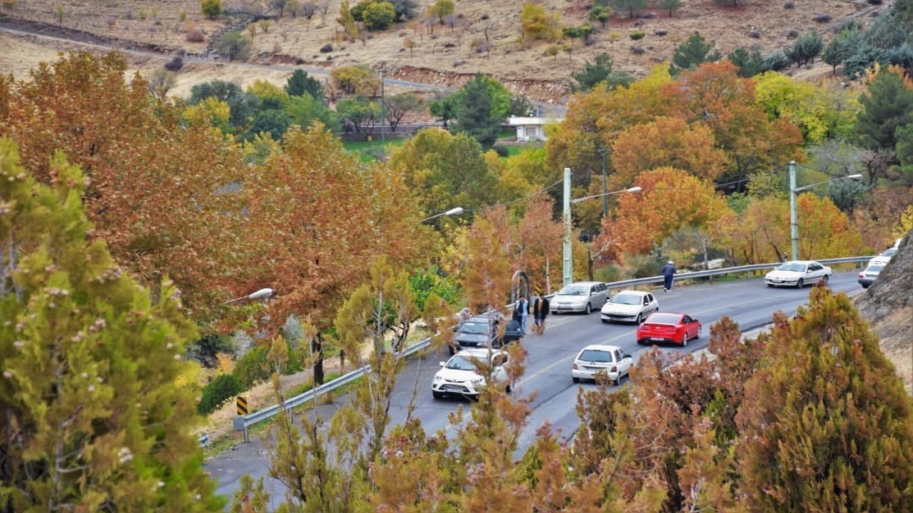 نمایی از طبیعت چشم نواز پاییزی سنندج