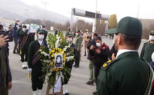 بازگشت پیکر مطهر شهیده فاطمه اسدی به زادگاهش