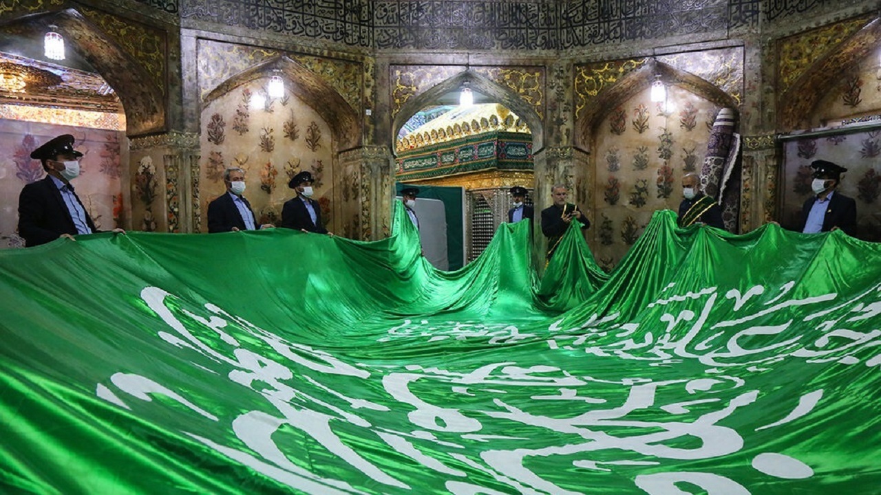 سیستان و بلوچستان متبرک به پرچم حرم حضرت معصومه (س)