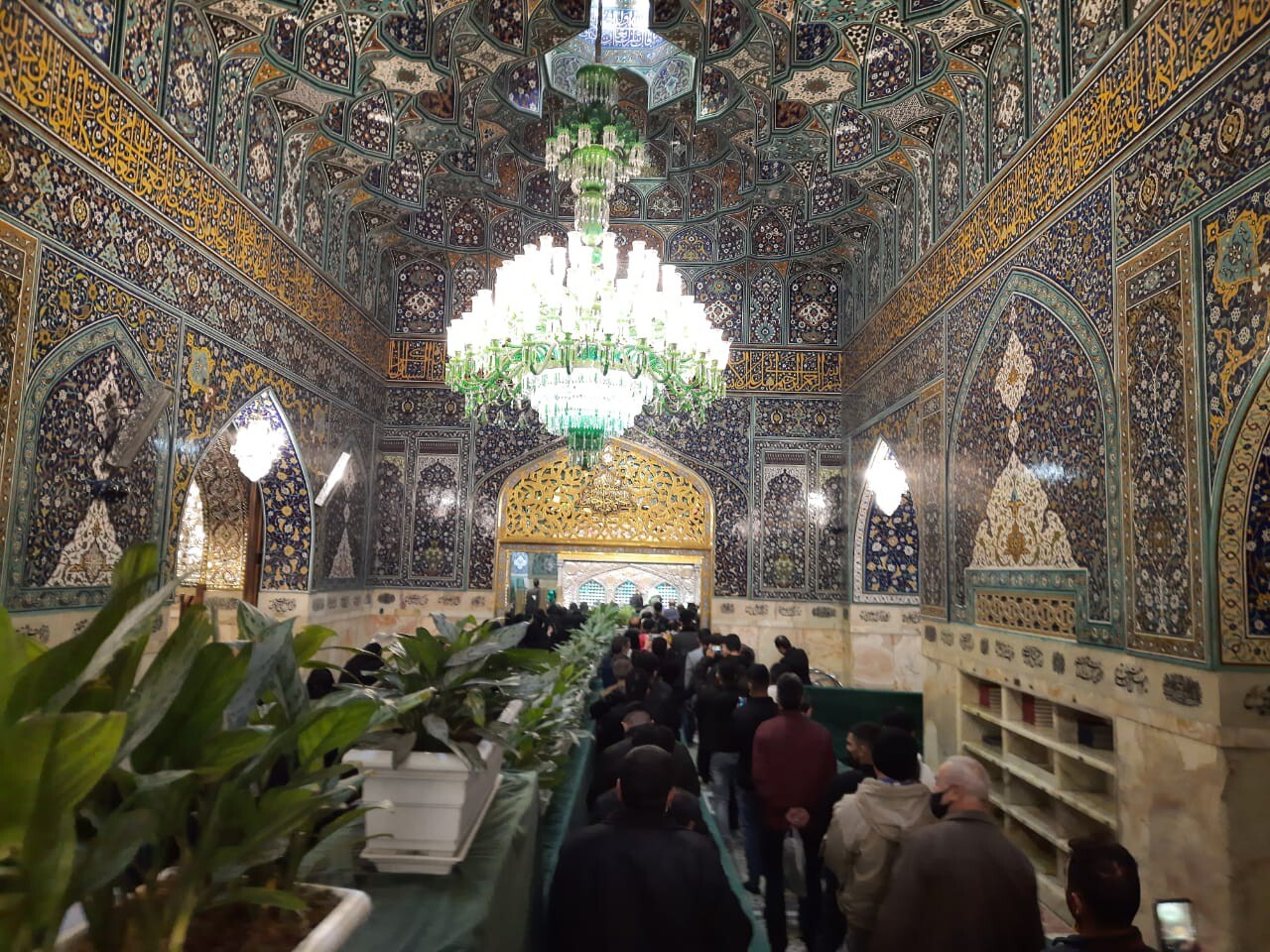 حرم مطهر رضوی در شب وفات حضرت معصومه(ع) + تصاویر