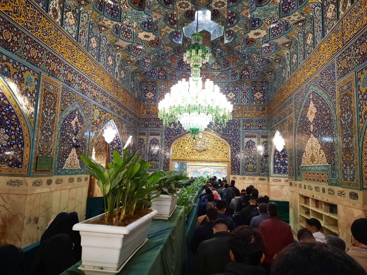 حرم مطهر رضوی در شب وفات حضرت معصومه(ع) + تصاویر