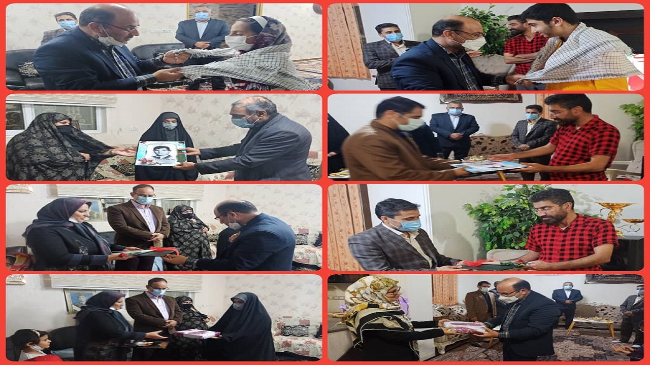 دیدار ناظر گمرکات سیستان و بلوچستان با خانواده شهیدان شهرکی و سیاسر جهانتیغ