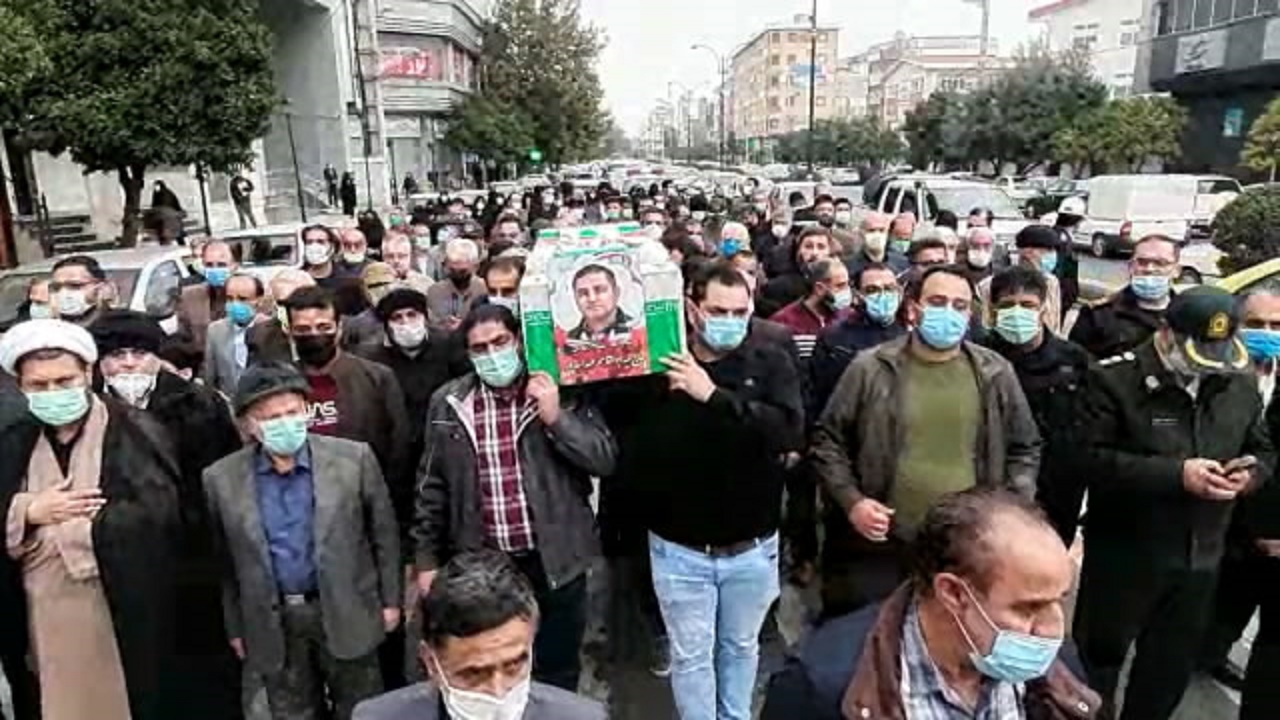 تشییع پیکر جانباز شهید عبدالله پور در بابل
