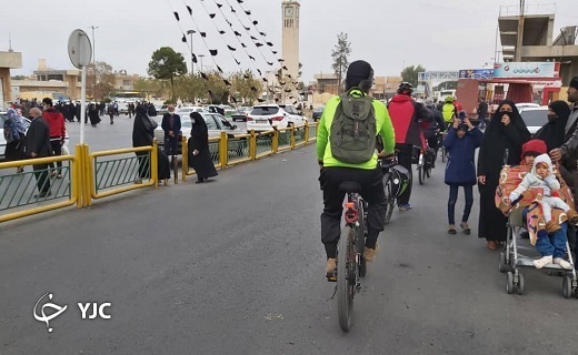 دوچرخه سواران ساوه ای به شهر قم رسیدند +تصاویر