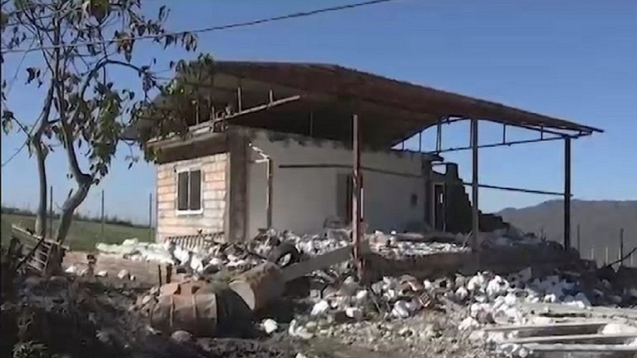 ماجرای تخریب چند منزل در روستای روشنکوه + تصاویر