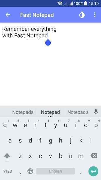 برنامه Fast Notepad