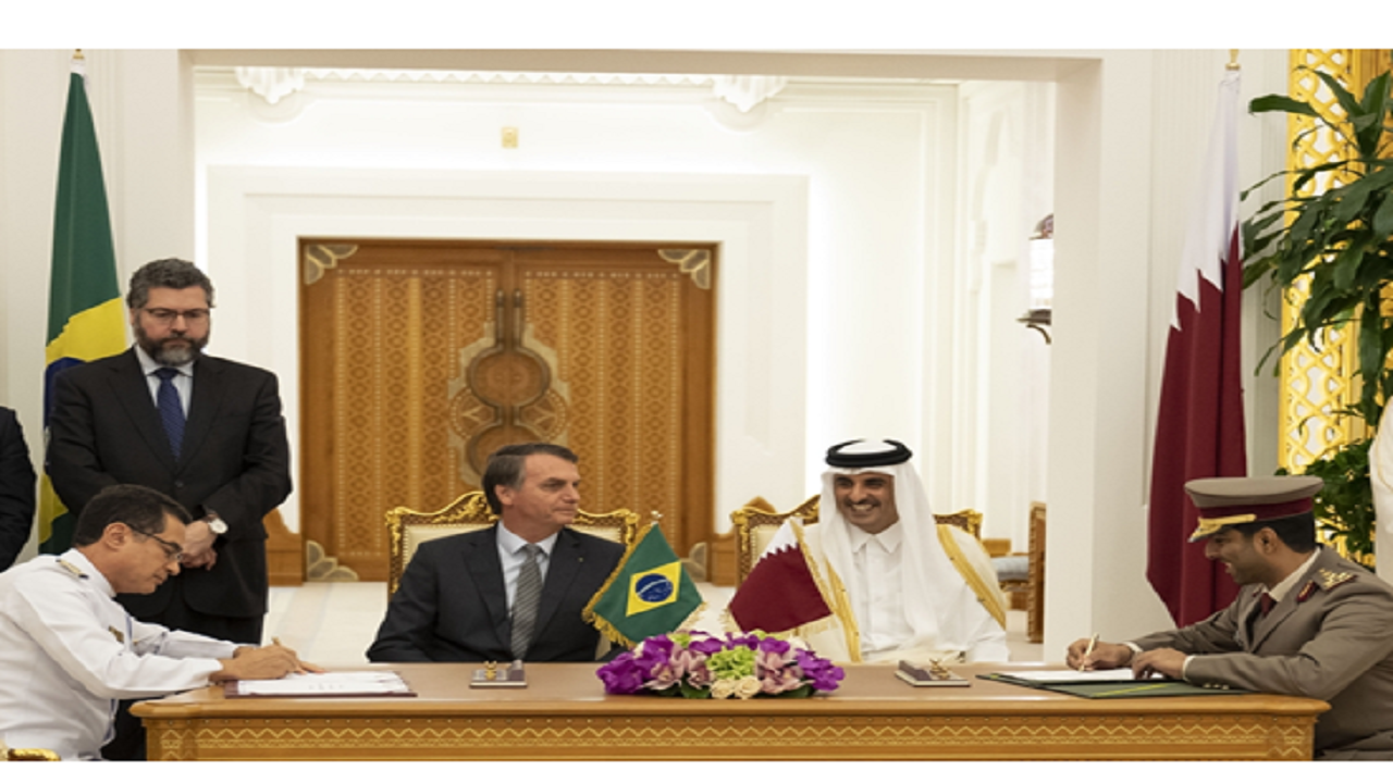 دیدار امیر قطر با رئیس جمهور برزیل