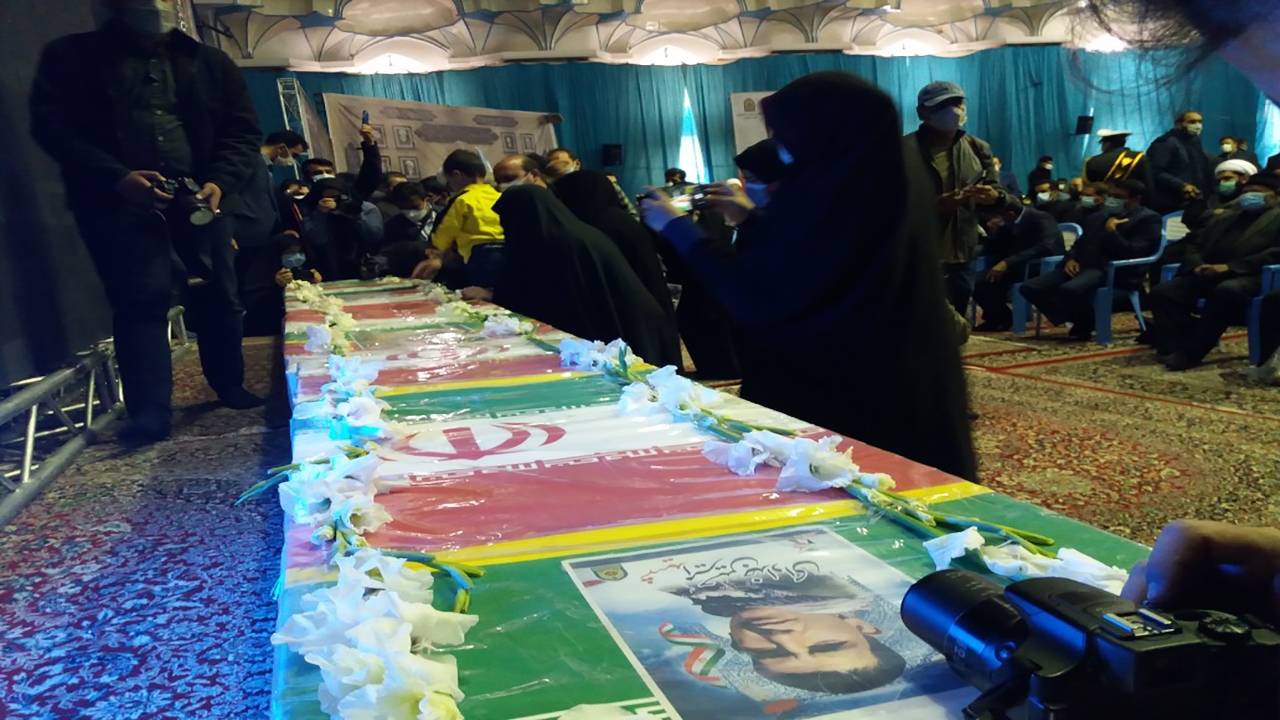 مراسم تشییع شهدای امنیت کرمان