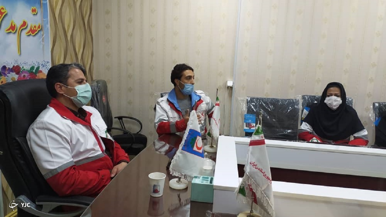 برگزاری آیین تحلیف ۱۵ نفر از اعضای جمعیت هلال احمر بروجن