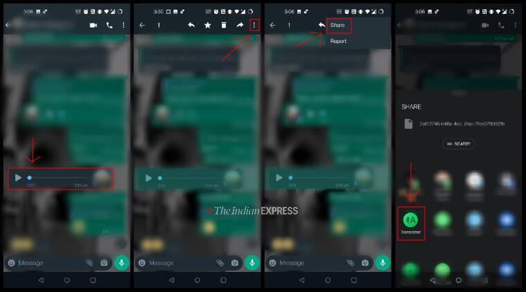 Transcriber for WhatsApp