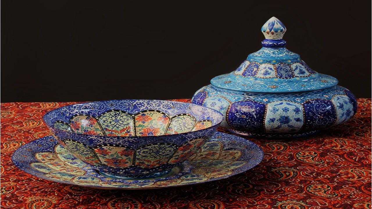 احیای هنر میناکاری و نقاشی روی سفال در گلبهار