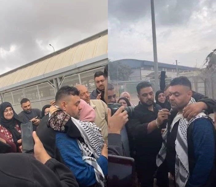 تصاویر آزادی اسیر فلسطینی پس از ۱۷ سال اسارت 01