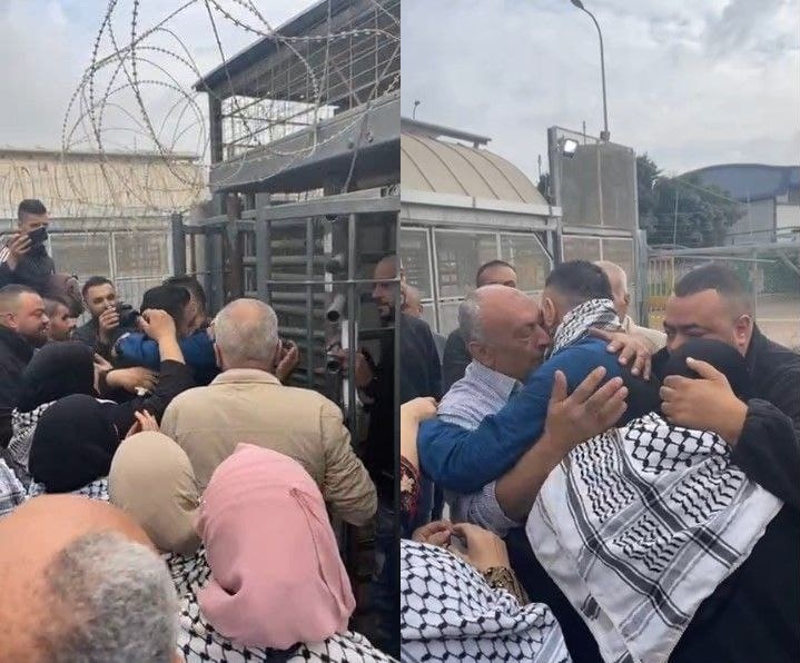 تصاویر آزادی اسیر فلسطینی پس از ۱۷ سال اسارت 02