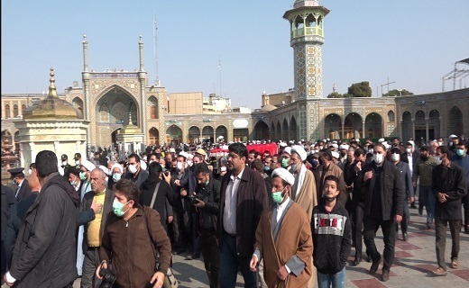 تشییع پیکر آیت الله مجتهد شبستری در قم برگزار شد/ پیکر عالم مجاهد و انقلابی در حرم مطهر آرام گرفت
