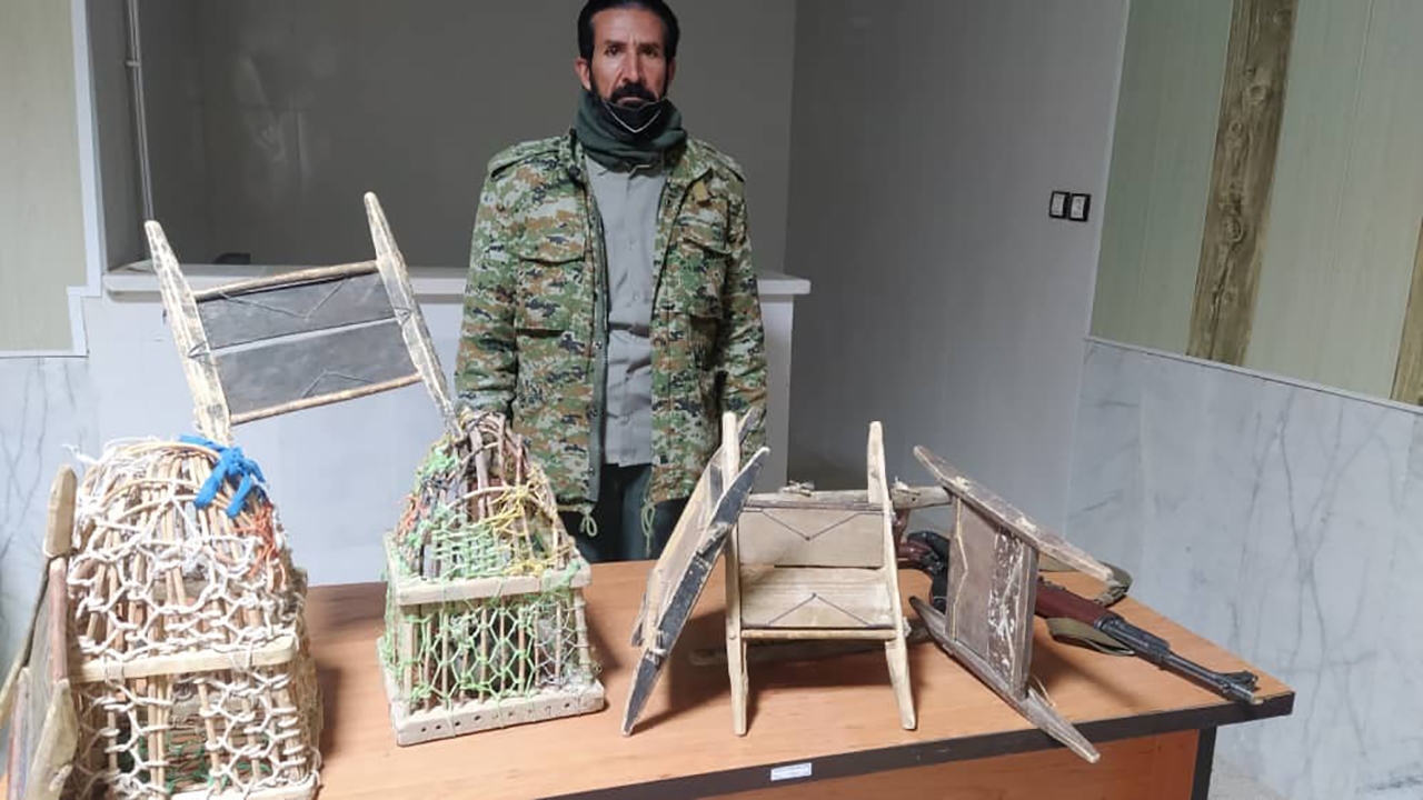 دستگیری متخلف زنده گیری کبک در رابر /دستگیری متخلف قاچاق هوبره در رودبار