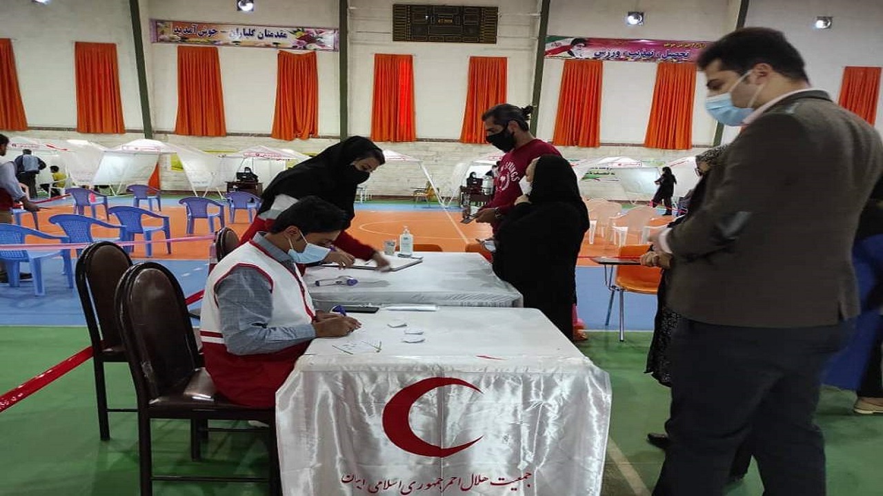 واکسیناسیون ۴۵ هزار کردستانی در مراکز تجمیعی هلال احمر