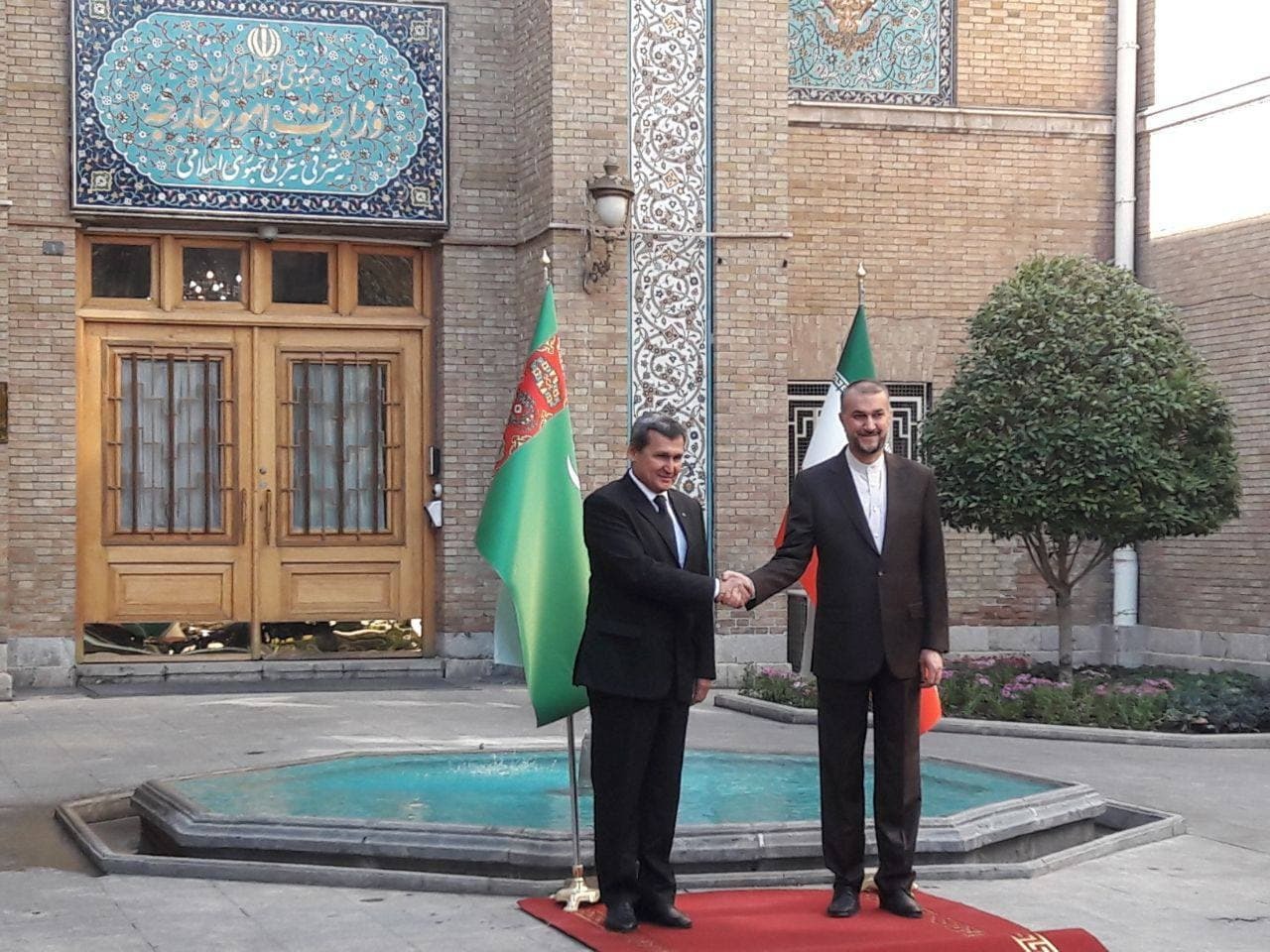دیدار وزرای خارجه جمهوری اسلامی ایران و ترکمنستان