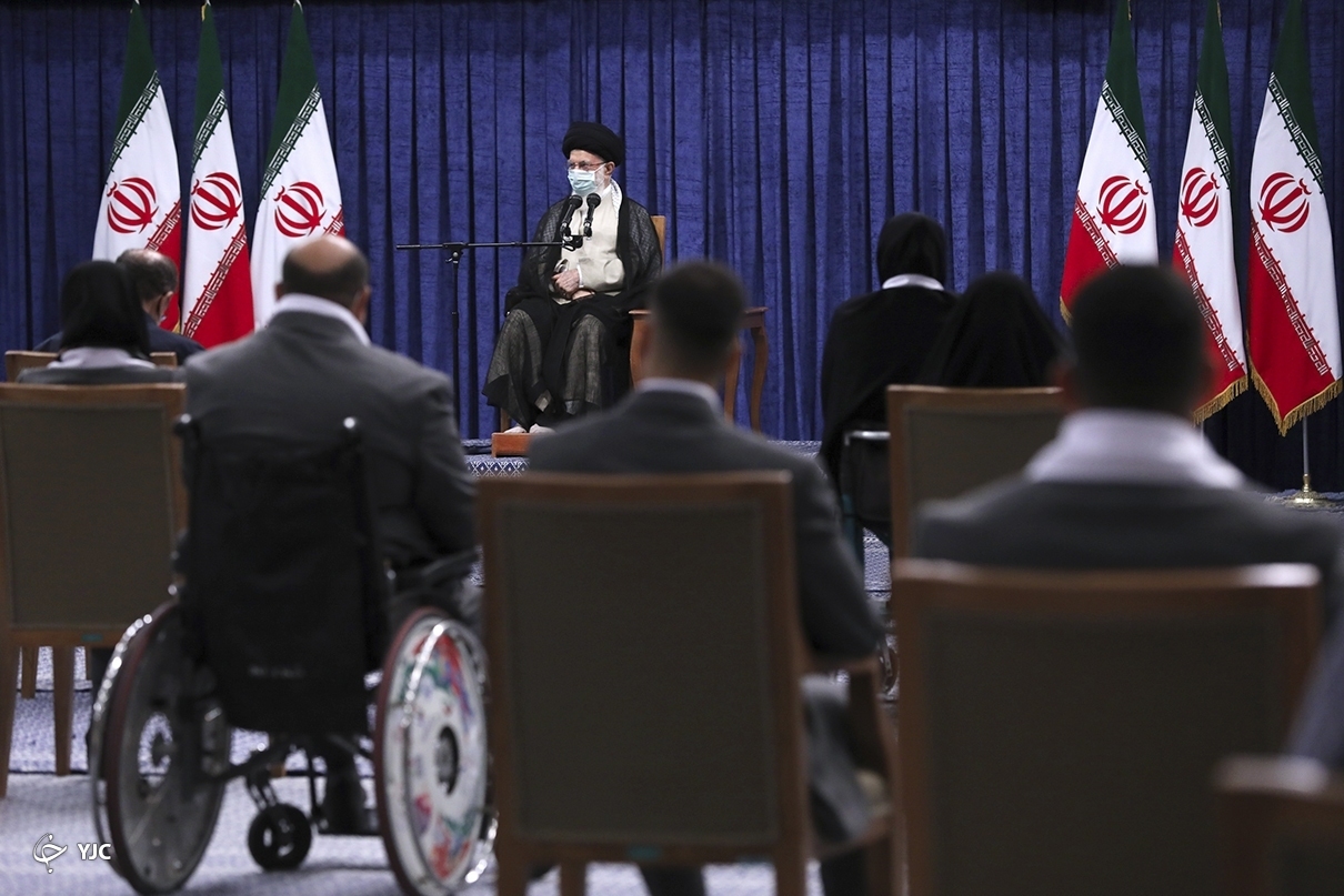 دیدار مقام معظم رهبری با قهرمانان المچیک و پارالمپیک