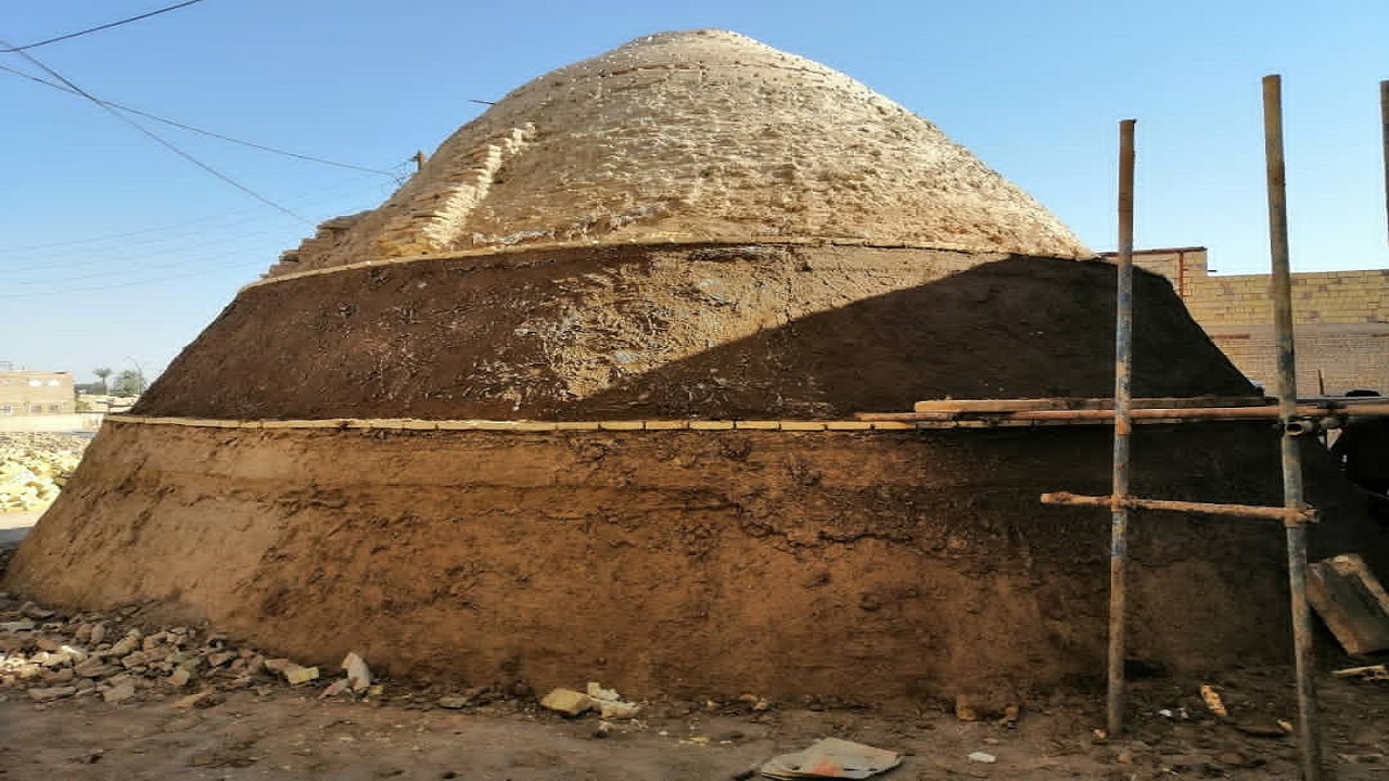 مرمت آب انبار تاریخی پای پتک در بافق