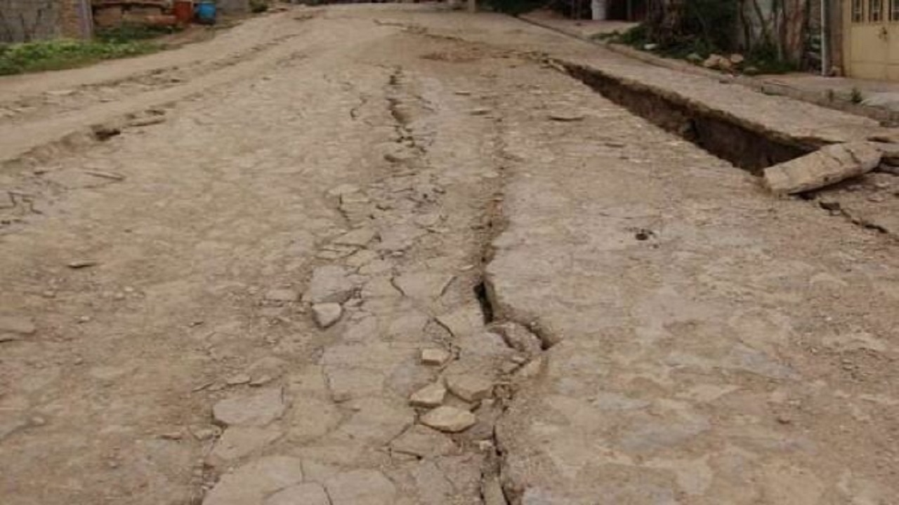 رانش کوچه در گرگان به دلیل گودبرداری غیراصولی