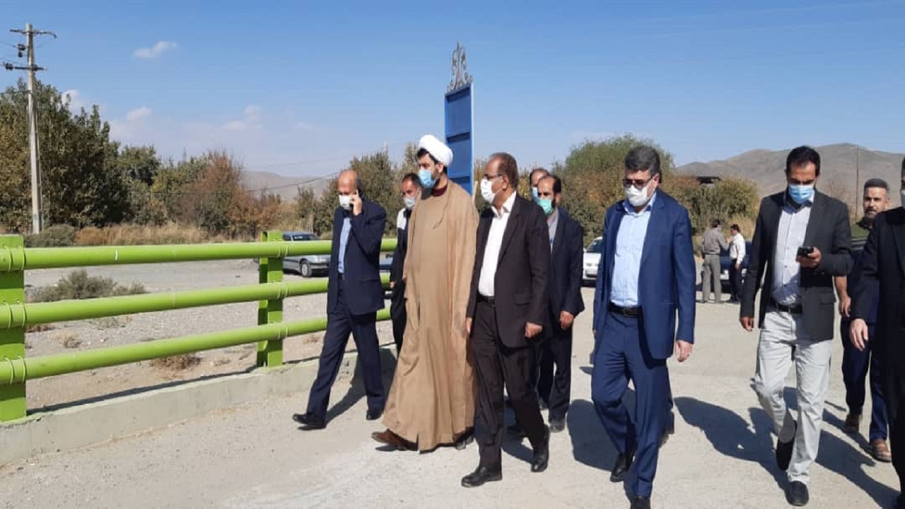 بهره برداری از پل ورودی روستای گنبد ملایر