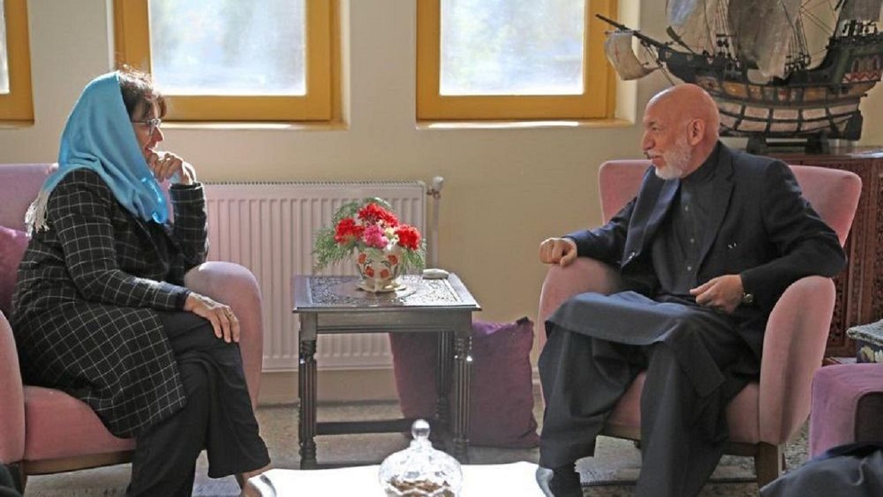 دیدار حامد کرزی با نمایندۀ خاص سازمان ملل متحد برای افغانستان