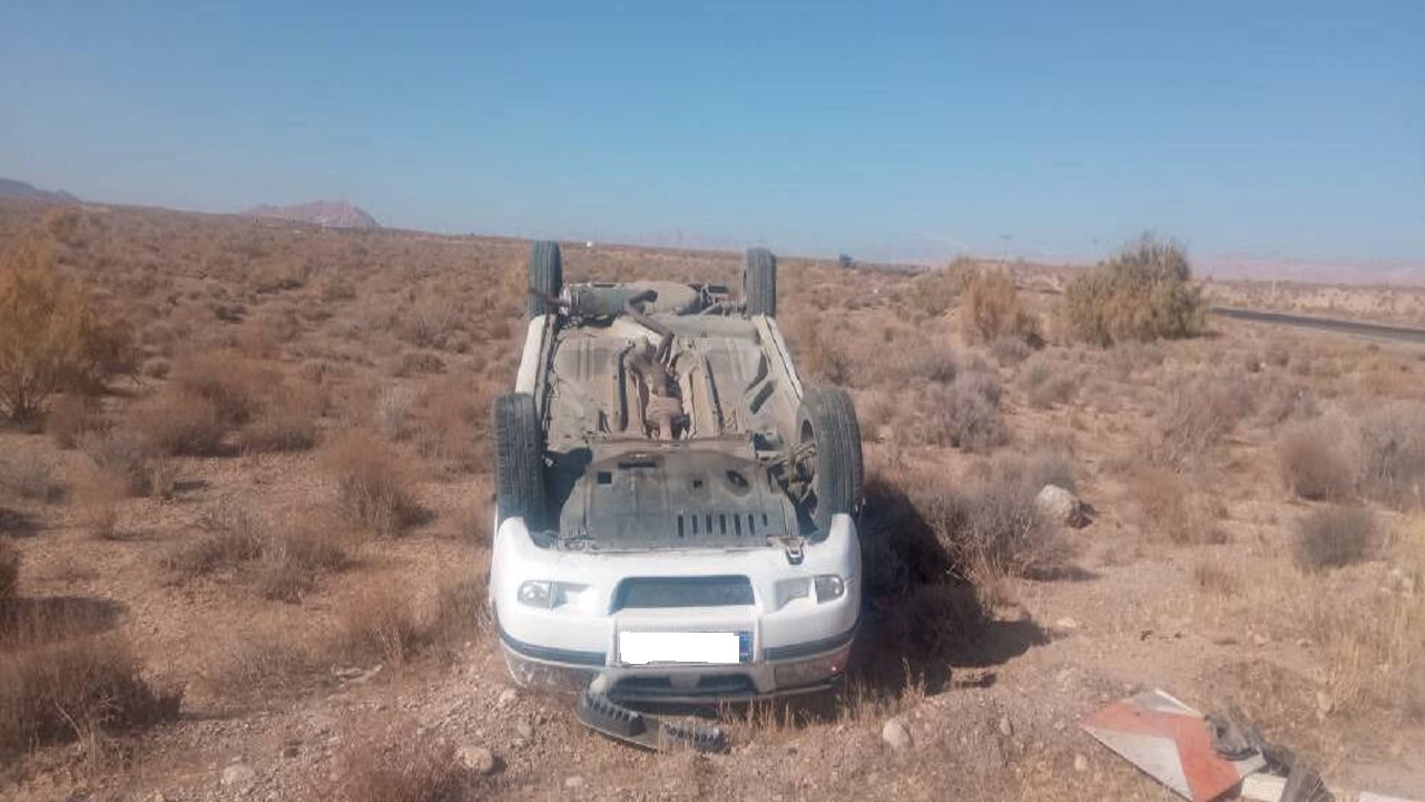 واژگونی سمند در محور دامغان به سمنان پنج مصدوم برجا گذاشت