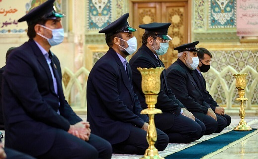 خطبه خوانی خادمان حرم حضرت معصومه(س) 