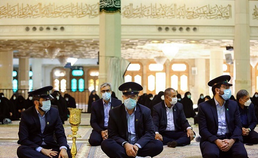 خطبه خوانی خادمان حرم حضرت معصومه(س) 