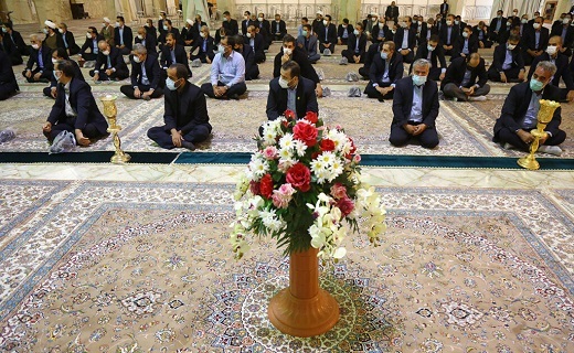 خطبه خوانی خادمان حرم حضرت معصومه(س) 