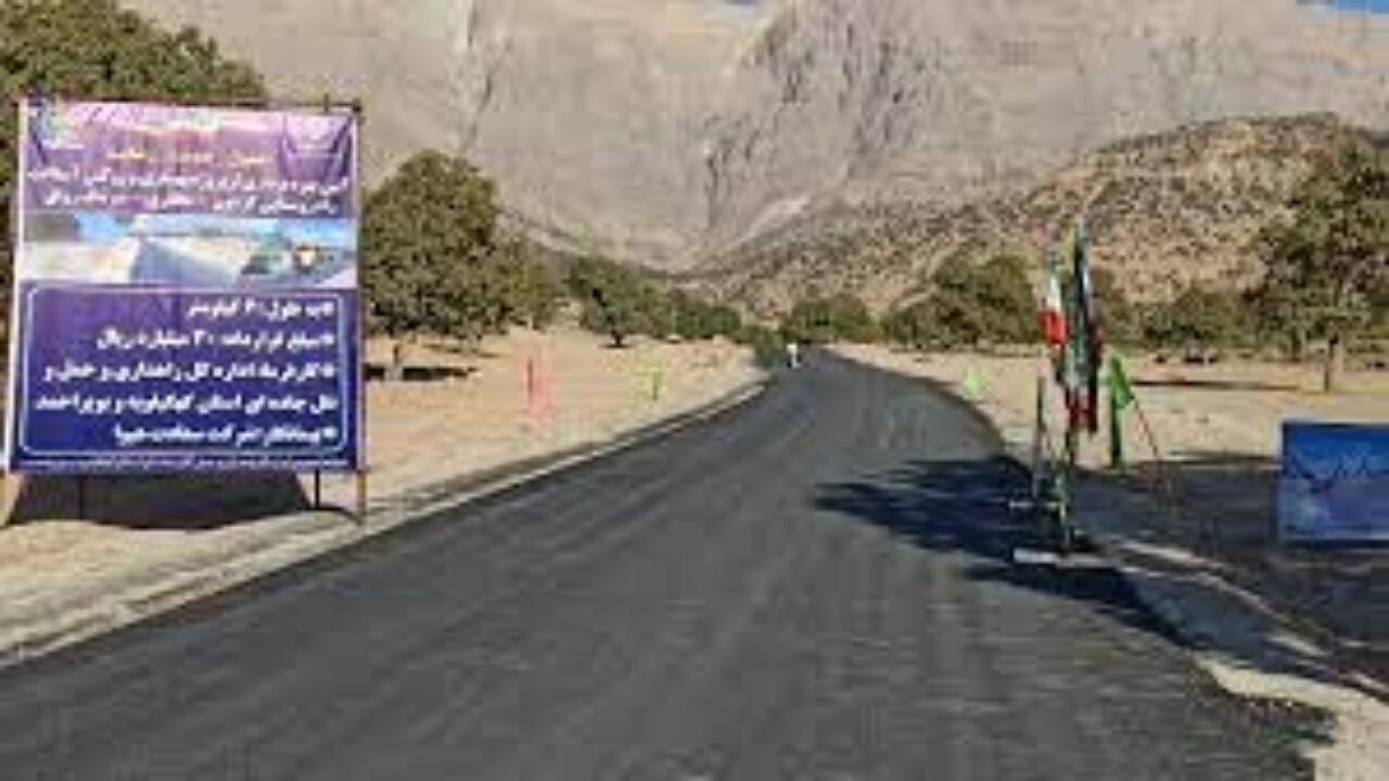 بهره برداری از راه آسفالته ۳ روستای دنا