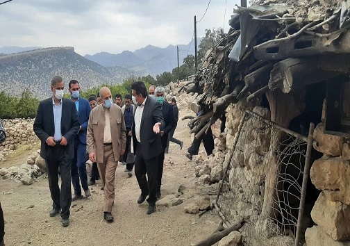 بررسی مناطق زلزله زده اندیکا از سوی وزیر کشور