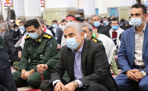 حضور استاندار گیلان بر مزار مرحوم قهرمانی و سردار جنگل
