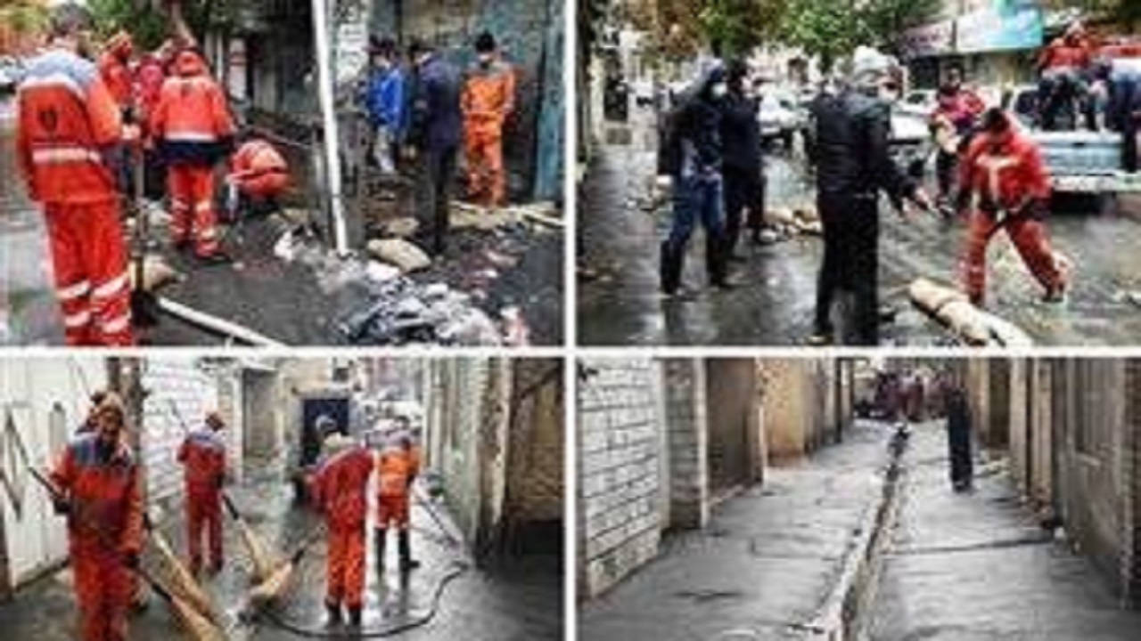 مشکل آب‌گرفتگی خیابان المهدی مرتفع شد
