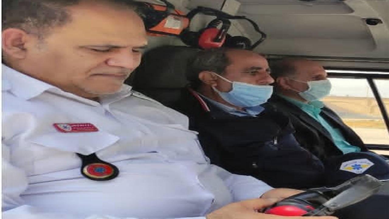 بازدید رییس سازمان اورژانس کشور از مناطق زلزله زده اندیکا