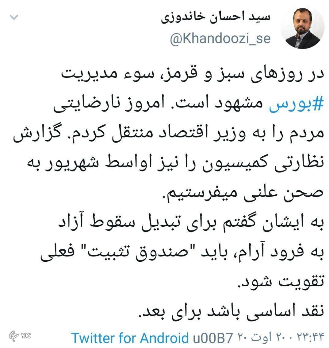فشار سنگین بی عملی در وعده&zwnj;های دولت، شاخص بورس را به سمت پایین خم کرد / قطع صدای شعارهای بورسی شاخص را به قهقرا برد