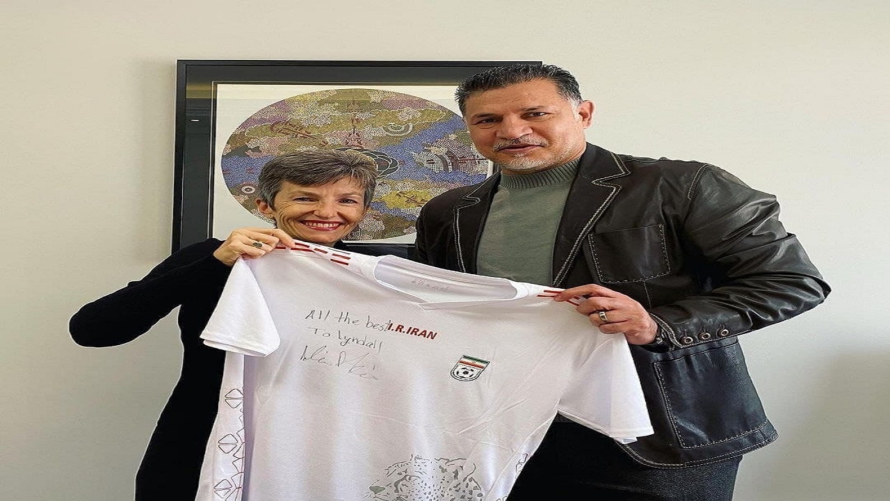 دیدار علی دایی با سفیر استرالیا در ایران