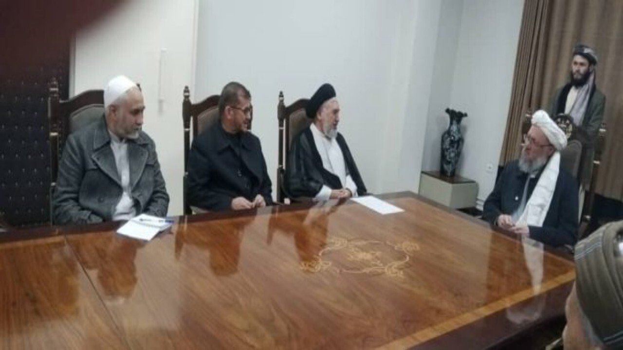 دیدار شورای علمای شیعه افغانستان با معاون رئیس الوزرای طالبان