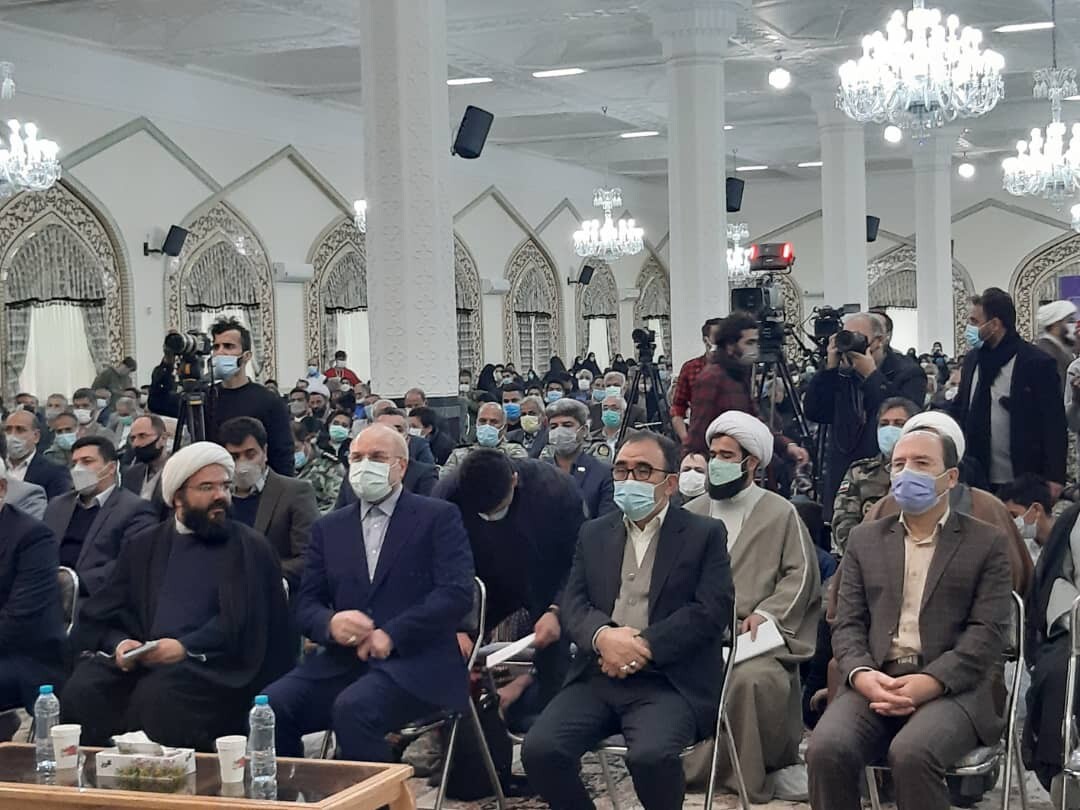 ورود رئیس مجلس شورای اسلامی به کاشمر+عکس