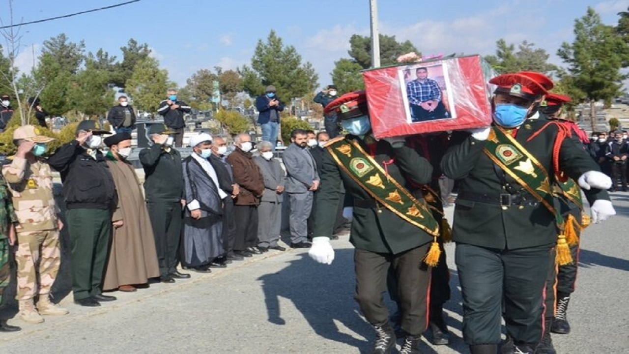 تشییع پیکر جانباز ۷۰ درصد در کرمانشاه