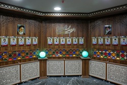 نور پردازی سه بعدی گرامیداشت شهدای آتش نشان