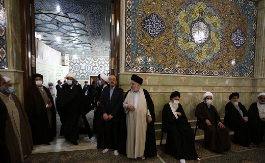تشییع پیکر آیت&zwnj; الله رضی شیرازی در قم