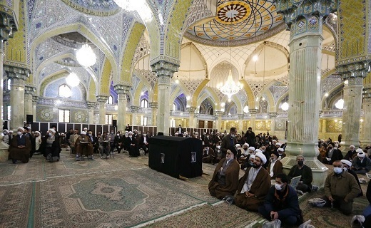 تشییع پیکر آیت&zwnj; الله رضی شیرازی در قم