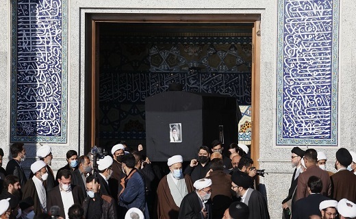 تشییع پیکر آیت&zwnj; الله رضی شیرازی در قم