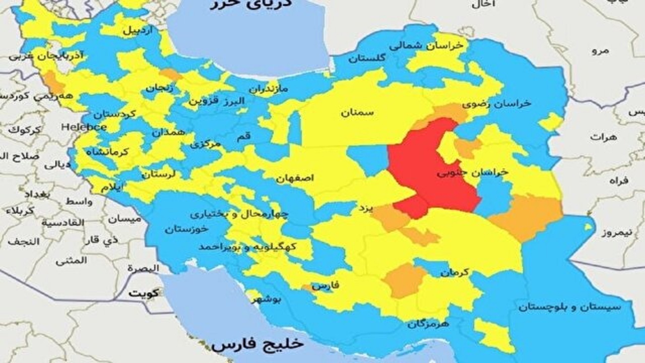 استان سمنان در رنگ‌بندی کرونا از وضعیت نارنجی خارج شد
